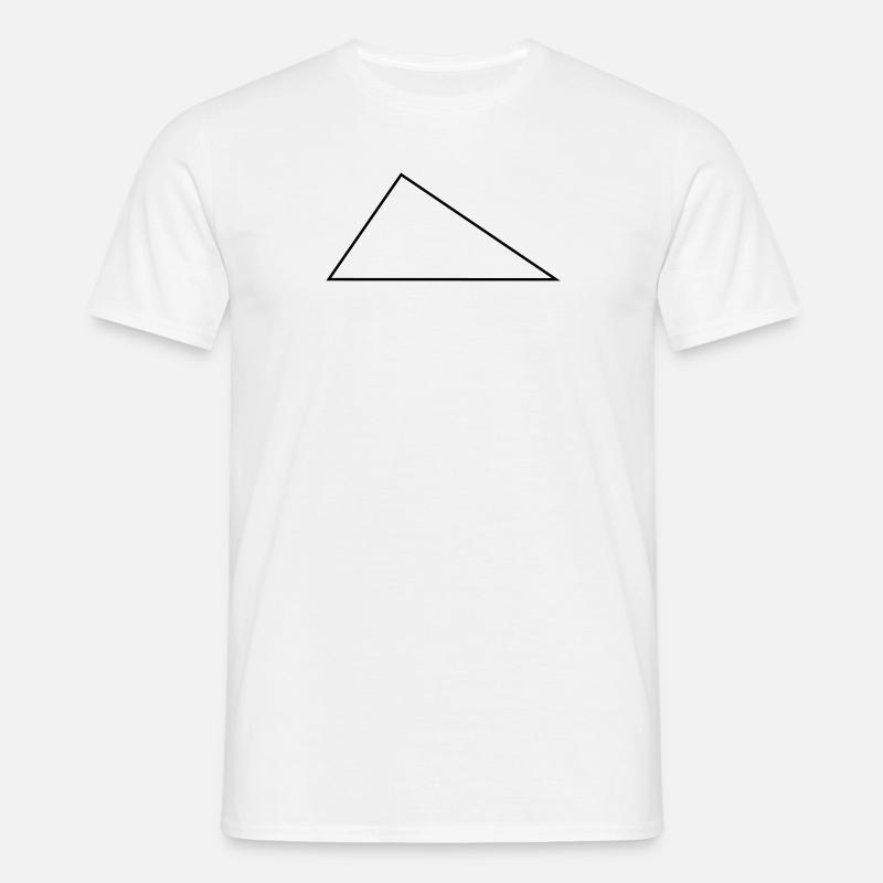 Droite Triangle / / / / frame triangles - T-shirt Homme - blanc