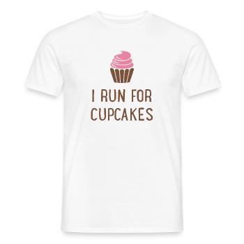 Cupcakes - T-shirt homme - blanc - Devant - AI Model Male 178 dark (178cm)