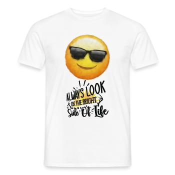bright side - Männer T-Shirt - Weiß - Vorne - AI Model Male 178 dark (178cm)
