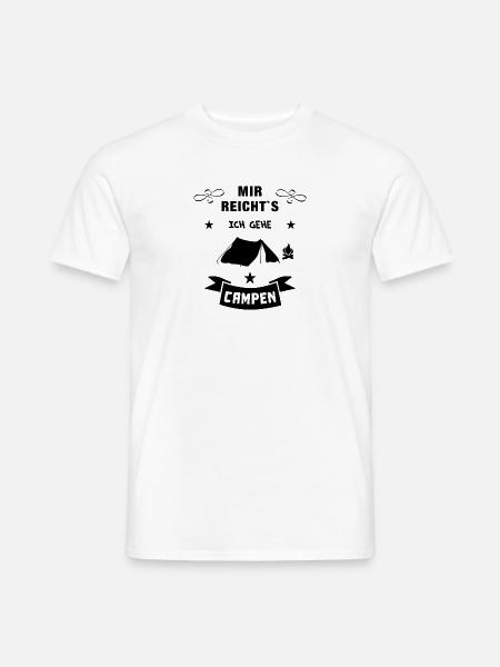 mir reichts camping zelt - Männer T-Shirt - Weiß
