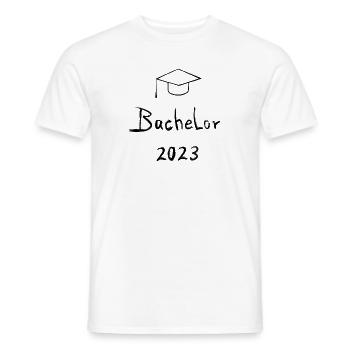 Bachelor Absolventen 2023 - Männer T-Shirt - Weiß - Vorne - AI Model Male 178 dark (178cm)