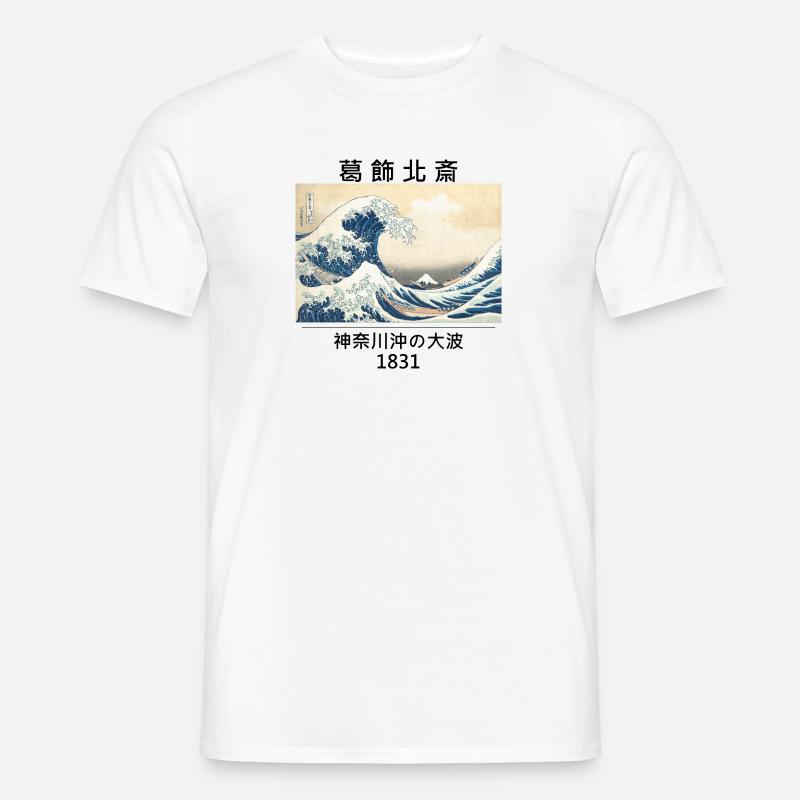 Great Wave - Männer T-Shirt - Weiß