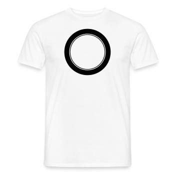 Logo / / Anniversary Emblem / / team / / Club - Men's T-Shirt - white - Front - AI Model Male 178 dark (178cm)
