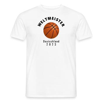 Deutschland Basketball Weltmeister 2023 - Männer T-Shirt - Weiß - Vorne - AI Model Male 178 dark (178cm)