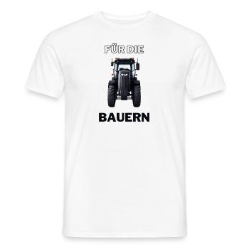Für die Bauern - Bauer Farmer Landwirt Helden - Männer T-Shirt - Weiß - Vorne - AI Model Male 178 dark (178cm)