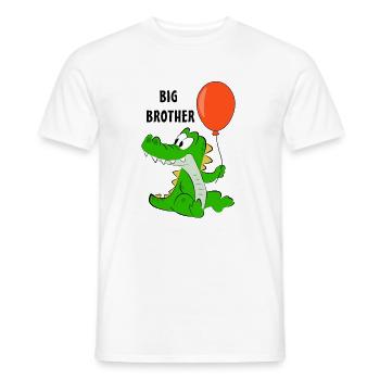 Big Brother Cute Animal - Men's T-Shirt - white - Front - AI Model Male 178 dark (178cm)