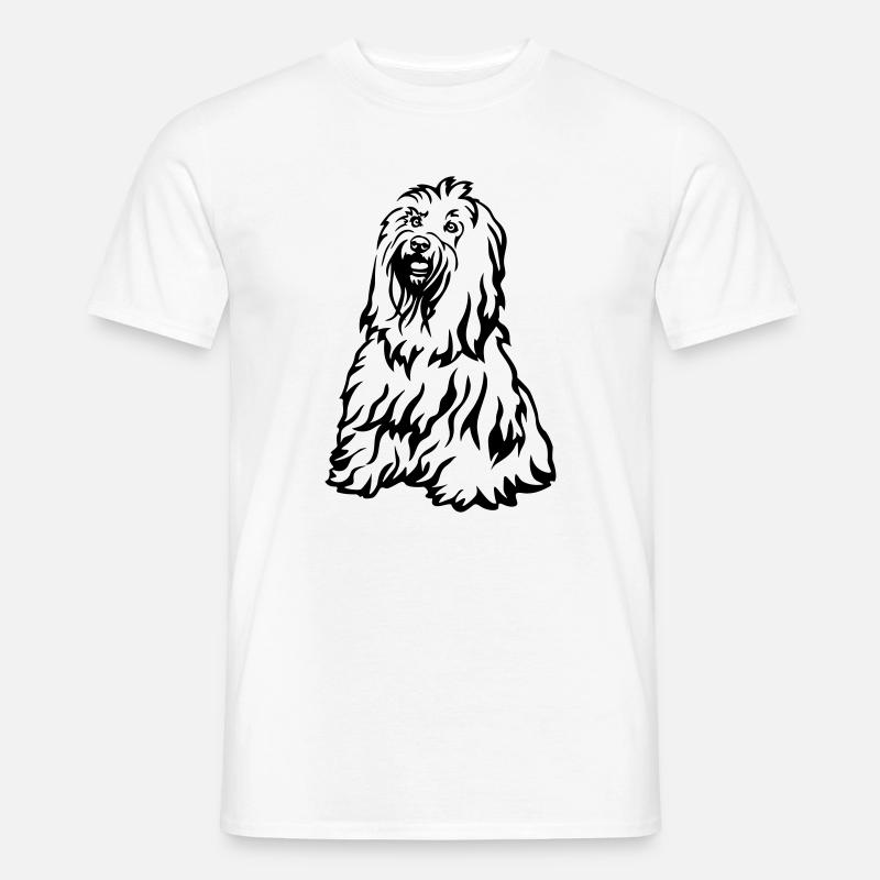 Tibet Terrier - Männer T-Shirt - Weiß