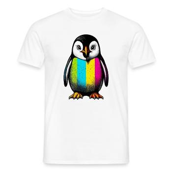 Penguin - Men's T-Shirt - white - Front - AI Model Male 178 dark (178cm)