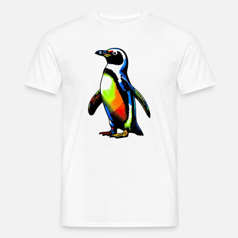 Pinguin - Männer T-Shirt - Weiß