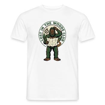 Lost in the Woods Bigfoot Club - Männer T-Shirt - Weiß - Vorne - AI Model Male 178 dark (178cm)