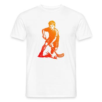 Klares Floorball Motiv für jeden Tag - Männer T-Shirt - Weiß - Vorne - AI Model Male 178 dark (178cm)