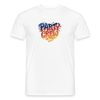 Party Crew Heart Gradient - Men's T-Shirt - white - Front - AI Model Male 178 dark (178cm)
