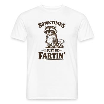 Sometimes I just fart. - Men's T-Shirt - white - Front - AI Model Male 178 dark (178cm)