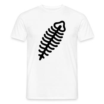 Fossil - Männer T-Shirt - Weiß - Vorne - AI Model Male 178 dark (178cm)