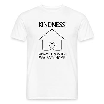 Güte findet immer den Weg zurück nach Hause - Männer T-Shirt - Weiß - Vorne - AI Model Male 178 dark (178cm)