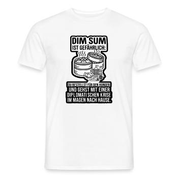 Dim Sum Chinesisch Essen  - Männer T-Shirt - Weiß - Vorne - AI Model Male 178 dark (178cm)
