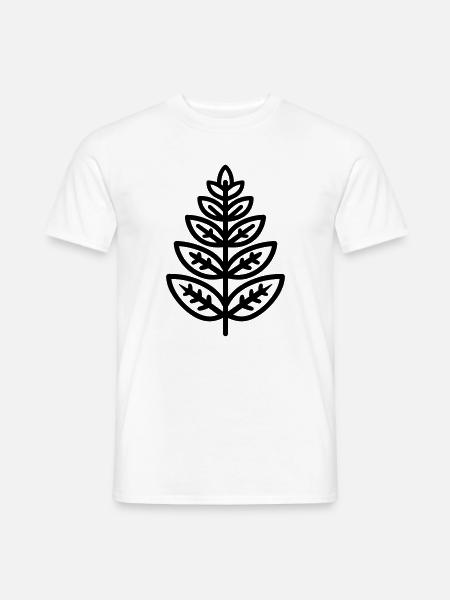 Farn - Männer T-Shirt - Weiß