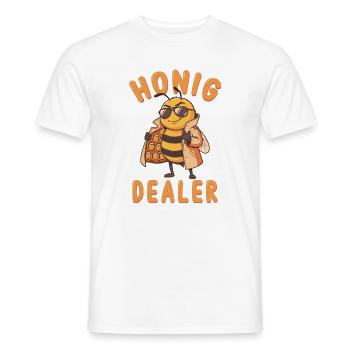 Honig Dealer Biene Imker Lustig - Männer T-Shirt - Weiß - Vorne - AI Model Male 178 dark (178cm)