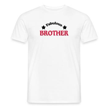 Fabulous Brother - Männer T-Shirt - Weiß - Vorne - AI Model Male 178 dark (178cm)
