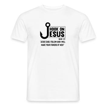 Église catholique humoristique de la Prêtrise des pêcheurs - T-shirt homme - blanc - Devant - AI Model Male 178 dark (178cm)