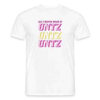 Hilarant DJ Techno Beatmaking Mixage de musique - T-shirt homme - blanc - Devant - AI Model Male 178 dark (178cm)
