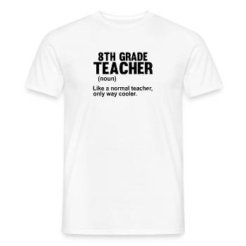 Instructeur humoristique Professeur Éducateur Tuteur - T-shirt homme - blanc - Devant - AI Model Male 178 dark (178cm)