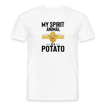 Humorvolle Yam Spud Tater Wurzel Gemüse Erdapfel - Männer T-Shirt - Weiß - Vorne - AI Model Male 178 dark (178cm)