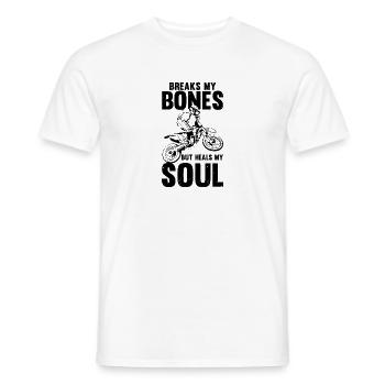 Hilarious Cyclist Biker Bike Riding Driving - Men's T-Shirt - white - Front - AI Model Male 178 dark (178cm)