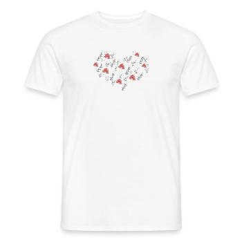 Humorous Vegetable Agaric Fungus Shiitake - Men's T-Shirt - white - Front - AI Model Male 178 dark (178cm)