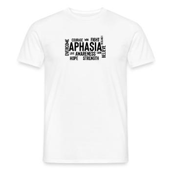Neuheit Aphasie Bewusstsein Dysarthrie Gläubige - Männer T-Shirt - Weiß - Vorne - AI Model Male 178 dark (178cm)