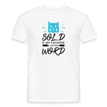 ME 3418 01Hilarious Realty ist mein Favorit - Männer T-Shirt - Weiß - Vorne - AI Model Male 178 dark (178cm)
