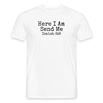 Nouveauté Evangile Écriture Psaumes Croyant Religieux - T-shirt homme - blanc - Devant - AI Model Male 178 dark (178cm)
