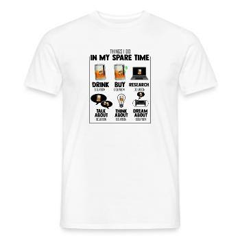 Urkomisch Meine Freizeit Obsessionen Trinken - Männer T-Shirt - Weiß - Vorne - AI Model Male 178 dark (178cm)