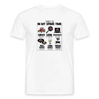 Nouveauté Mes temps libres Conduire l’agriculture de tracteur - T-shirt homme - blanc - Devant - AI Model Male 178 dark (178cm)