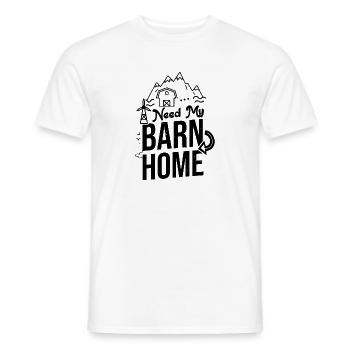 Urkomisch My Barn Farming Ranch Stables Gehöft - Männer T-Shirt - Weiß - Vorne - AI Model Male 178 dark (178cm)