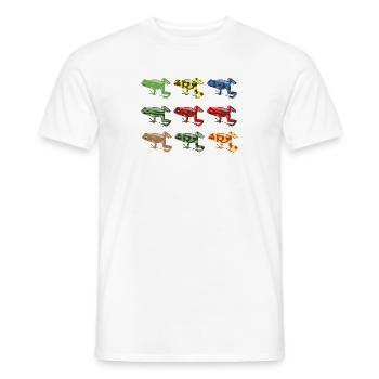 Novelty Toad Bullfrog Croaker Exotic Animals - Men's T-Shirt - white - Front - AI Model Male 178 dark (178cm)