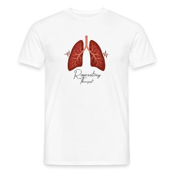 Urkomischer Atemtherapeut Herz-Lungen-Therapeut - Männer T-Shirt - Weiß - Vorne - AI Model Male 178 dark (178cm)