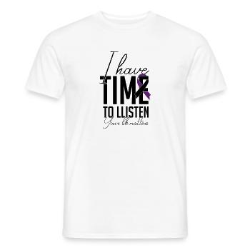 Humorous Depression Anxiety Psychological Over - Men's T-Shirt - white - Front - AI Model Male 178 dark (178cm)