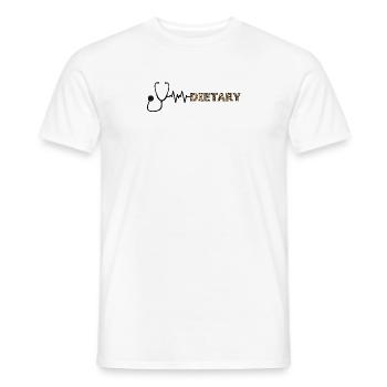 Humorous Dietary Nutrient Dietician Nourishing - Men's T-Shirt - white - Front - AI Model Male 178 dark (178cm)