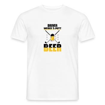 Novelty Golfing Golfer Comical Field Sports - Men's T-Shirt - white - Front - AI Model Male 178 dark (178cm)
