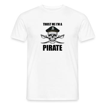 Hilarious Introvertis Sarcastic Crossbones Graphique - T-shirt homme - blanc - Devant - AI Model Male 178 dark (178cm)