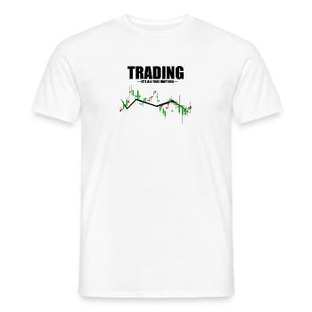 Hilarious Traders Appreciation Investors Graphic - T-shirt homme - blanc - Devant - AI Model Male 178 dark (178cm)