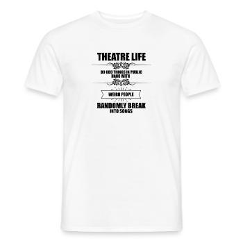 Neuheit hängt mit seltsamen Leuten zufällig brechen - Männer T-Shirt - Weiß - Vorne - AI Model Male 178 dark (178cm)