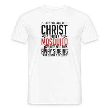 Moustiques dévots du christianisme inspirants - T-shirt homme - blanc - Devant - AI Model Male 178 dark (178cm)