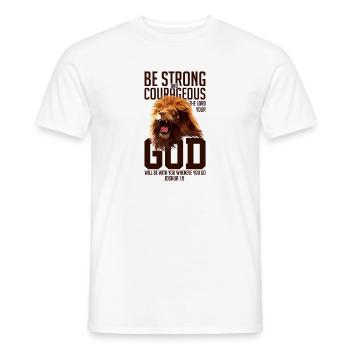 Inspirational Courageous Christians Faithfulness - Men's T-Shirt - white - Front - AI Model Male 178 dark (178cm)