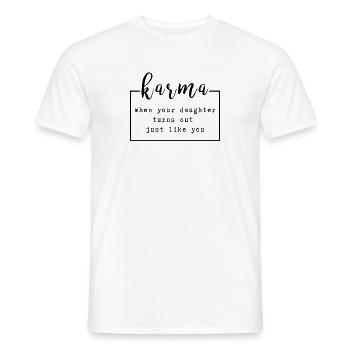Croyant humoristique Sarcastique Fille Maman Paroles - T-shirt homme - blanc - Devant - AI Model Male 178 dark (178cm)