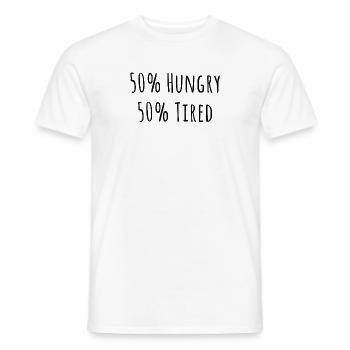 Hilarious Starving Awkward Introverts Funny - Men's T-Shirt - white - Front - AI Model Male 178 dark (178cm)
