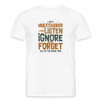 ICH Humorvoll Ich bin ein Multitasker-Entwickler - Männer T-Shirt - Weiß - Vorne - AI Model Male 178 dark (178cm)