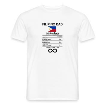 Amateurs de faits nutritionnels philippins humoristiques - T-shirt homme - blanc - Devant - AI Model Male 178 dark (178cm)
