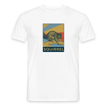 Écureuil, rongeur, noix, animal, cadeau - T-shirt homme - blanc - Devant - AI Model Male 178 dark (178cm)